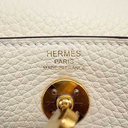 Hermes Lindy Mini Cles Mu Gold Taurillon Clemence 2-Way Shoulder Bag — view 9