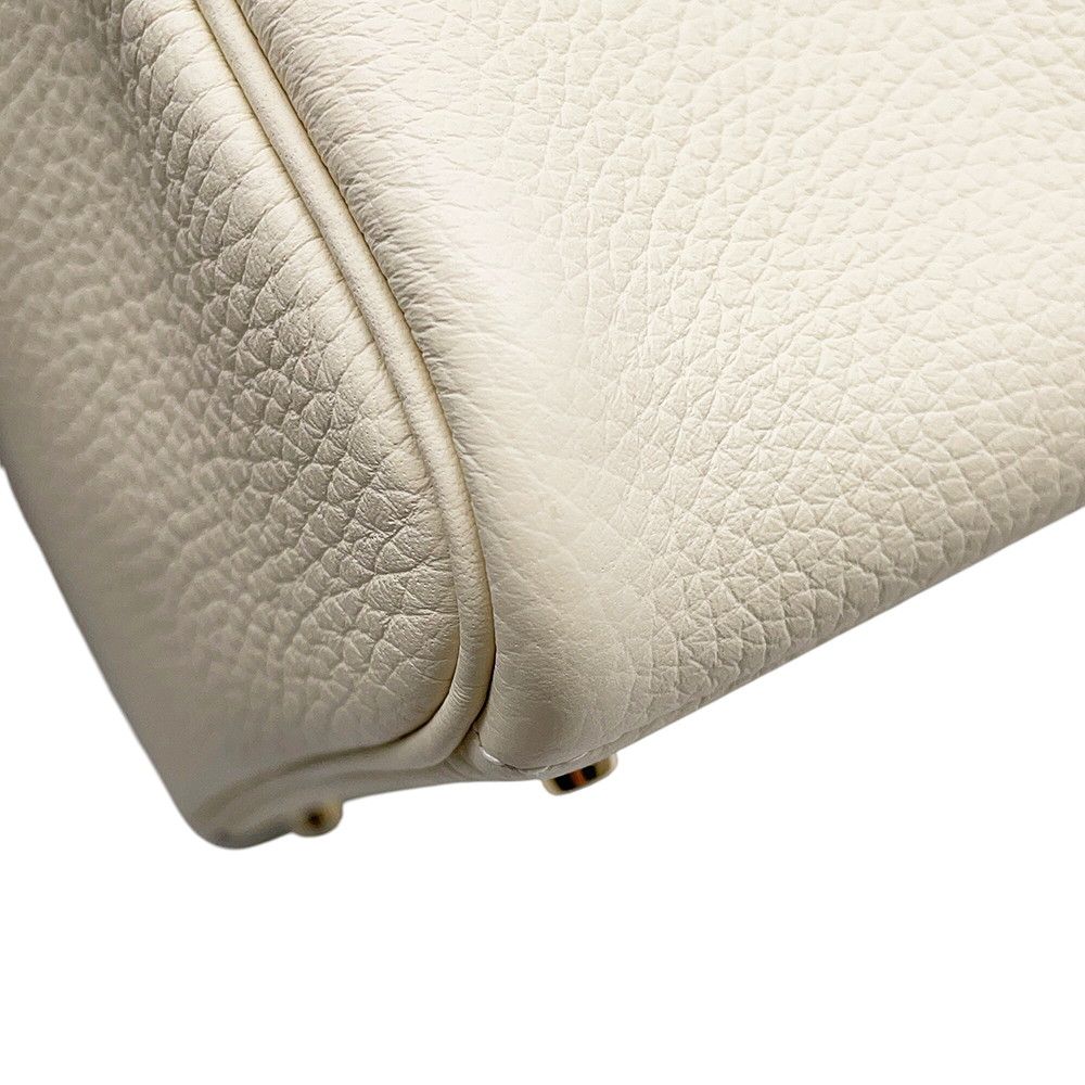 Hermes Lindy Mini Cles Mu Gold Taurillon Clemence 2-Way Shoulder Bag — view 7