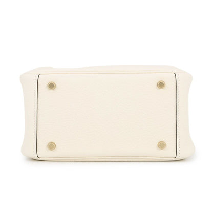 Hermes Lindy Mini Cles Mu Gold Taurillon Clemence 2-Way Shoulder Bag — view 3