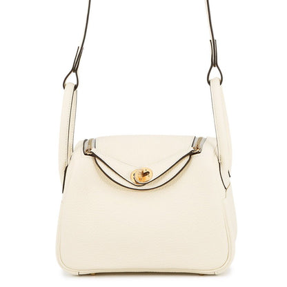 Hermes Lindy Mini Cles Mu Gold Taurillon Clemence 2-Way Shoulder Bag