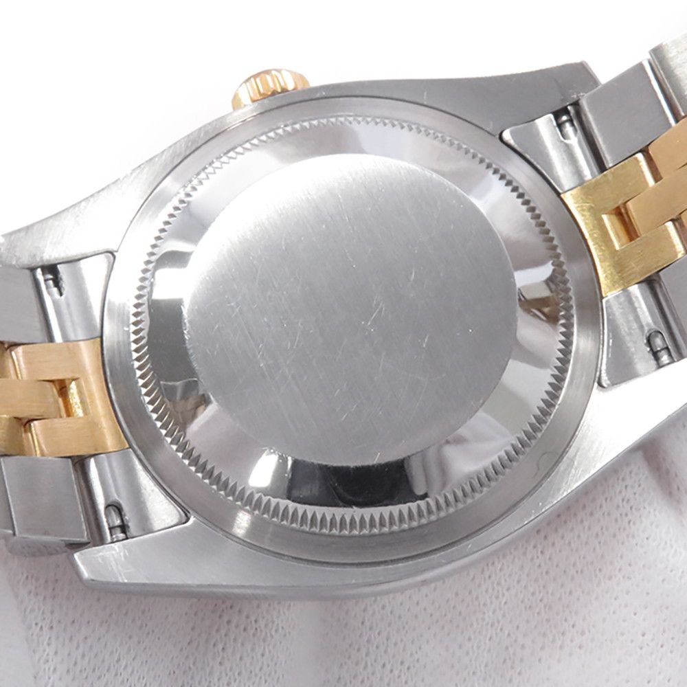 Rolex Datejust Number SS 18k Yellow Gold Watch Champagne Dial Diamond — view 9