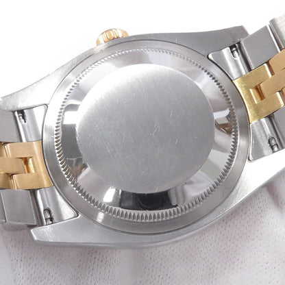 Rolex Datejust Number SS 18k Yellow Gold Watch Champagne Dial Diamond — view 9