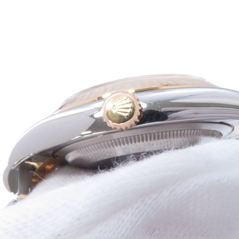 Rolex Datejust Number SS 18k Yellow Gold Watch Champagne Dial Diamond — view 7