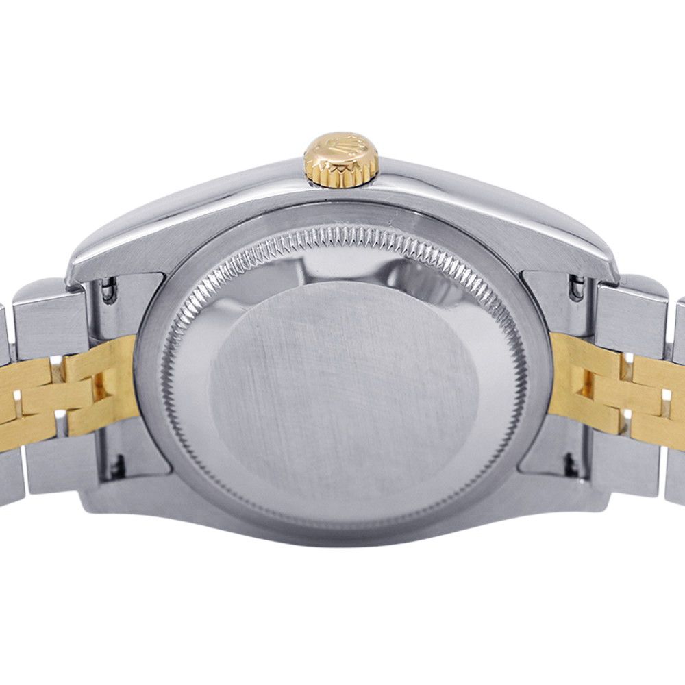 Rolex Datejust Number SS 18k Yellow Gold Watch Champagne Dial Diamond — view 3