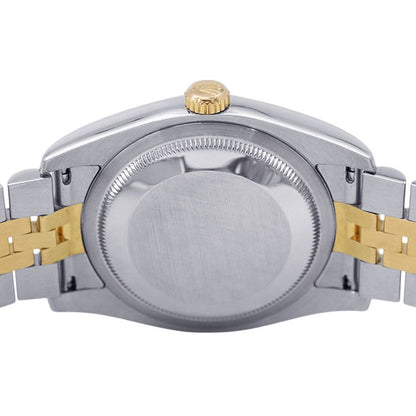 Rolex Datejust Number SS 18k Yellow Gold Watch Champagne Dial Diamond — view 3