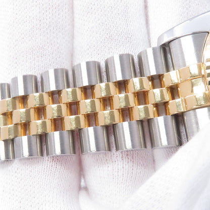Rolex Datejust Number SS 18k Yellow Gold Watch Champagne Dial Diamond — view 6