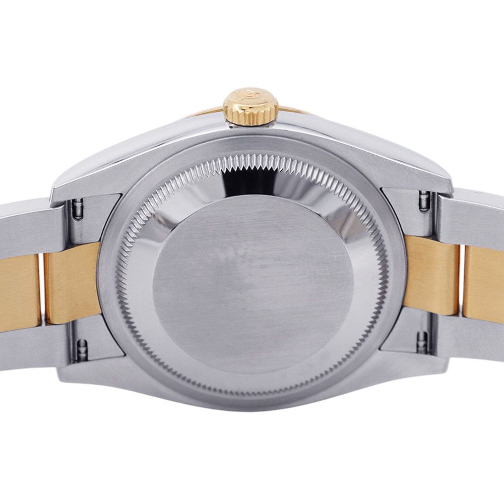 Rolex Datejust SS 18k Yellow Gold Roulette Silver Dial VI IX Diamond — view 3