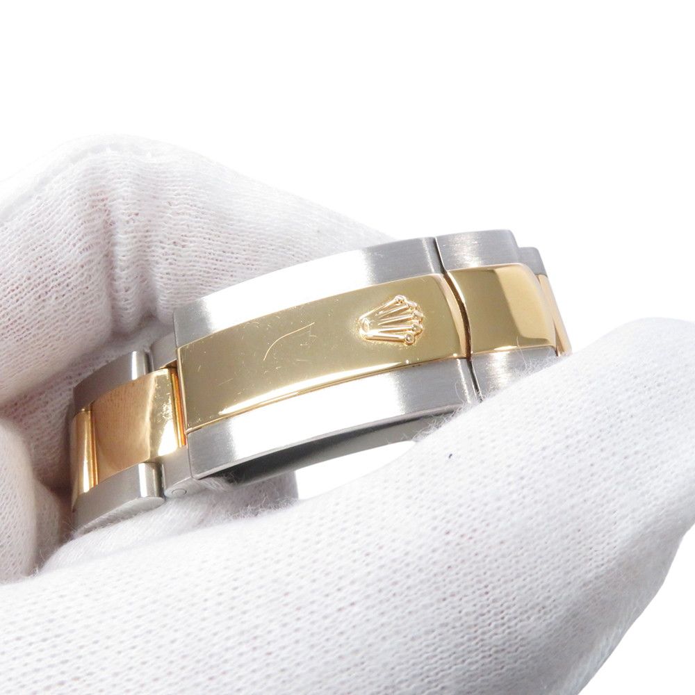 Rolex Datejust SS 18k Yellow Gold Roulette Silver Dial VI IX Diamond — view 8