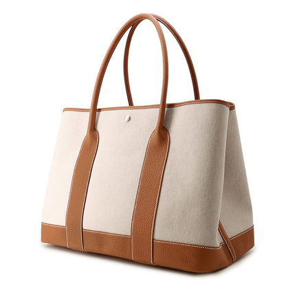 Hermes Tote Neo Garden 41 Voyage Gold Ecru Silver Toile Ash Negonda — view 2