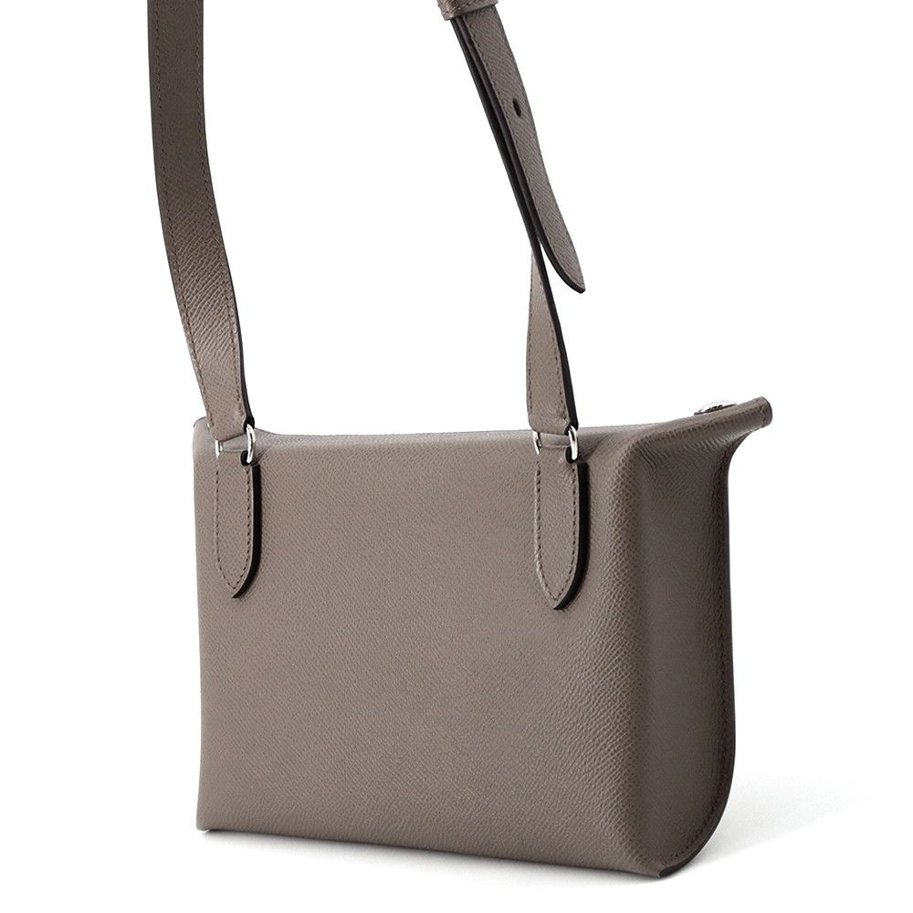Hermes Shoulder Bag Vidopoche Etain Silver Epsom — view 2