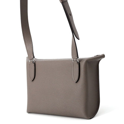 Hermes Shoulder Bag Vidopoche Etain Silver Epsom — view 2