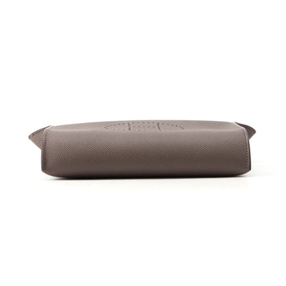 Hermes Shoulder Bag Vidopoche Etain Silver Epsom — view 3