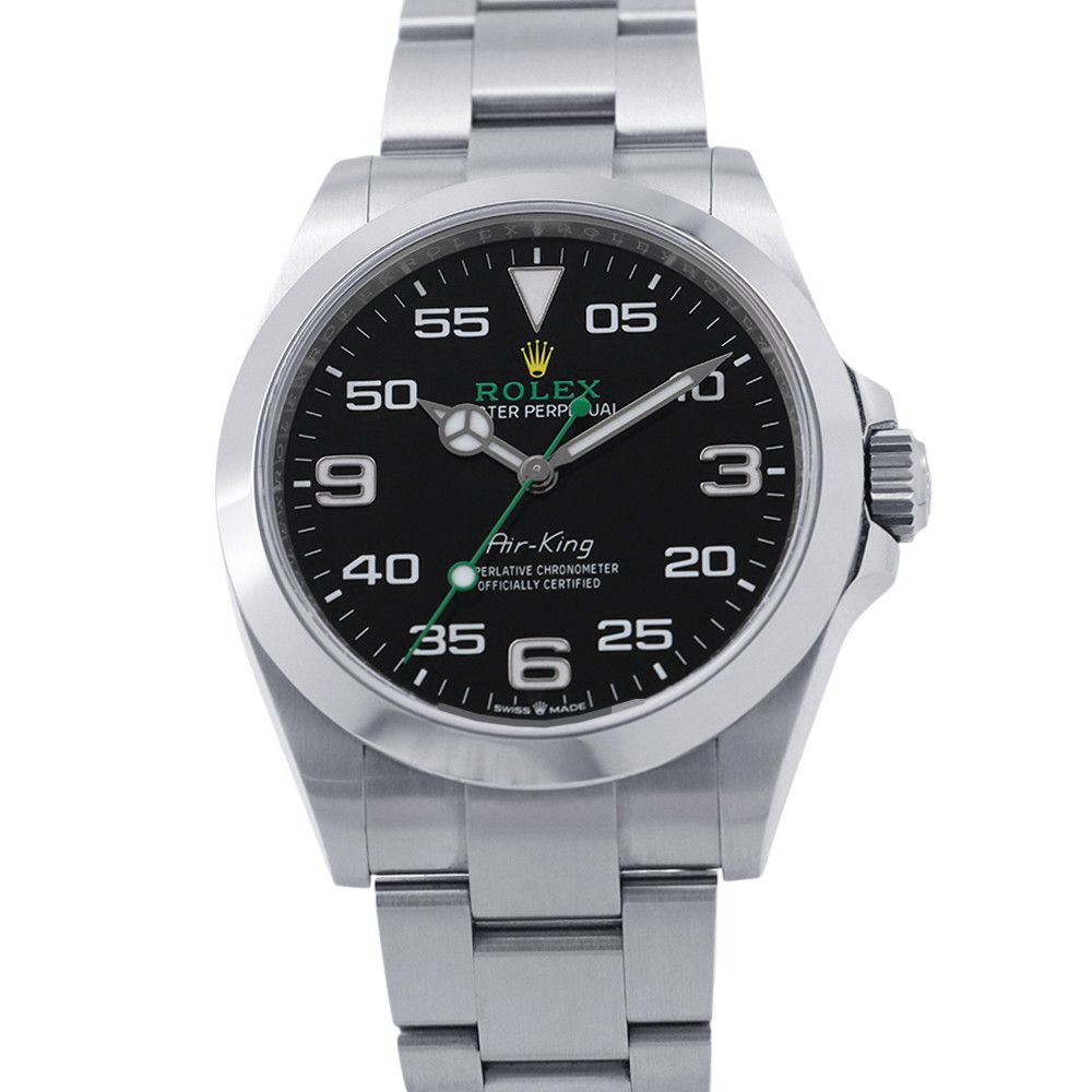 Rolex Air King Roulette Watch Black Dial
