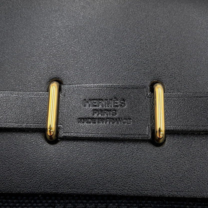 Hermes Shoulder Bag Herbag Zip Mini Black Gold Toilet Ash Vache Hunter — view 6