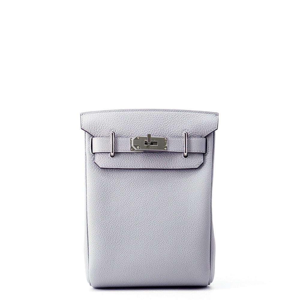 Hermes Belt Bag Kelly Hac a Dos PM Blue Glacier Silver Togo