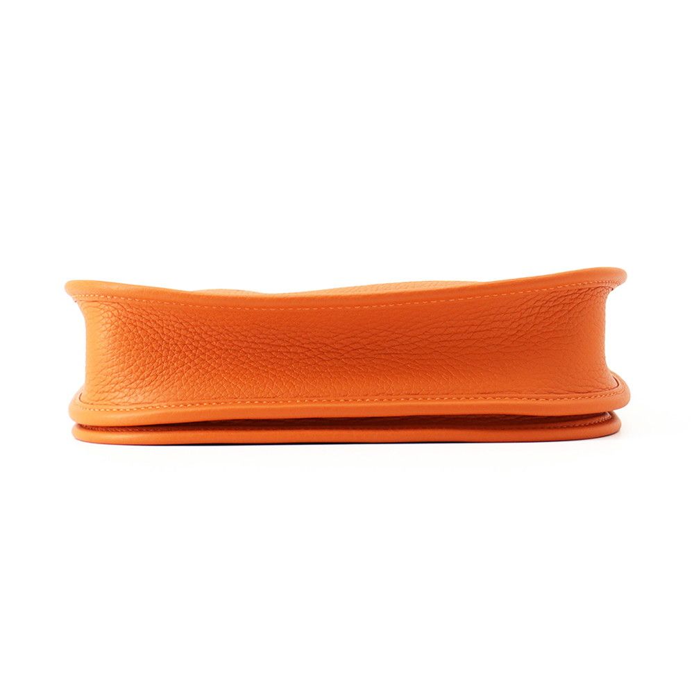 Hermes Shoulder Bag Evelyne 3 23 Orange Silver Taurillon Clemence — view 3