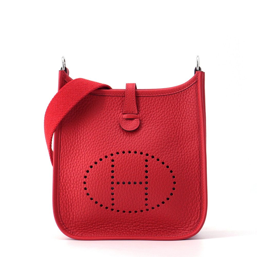 Hermes Shoulder Bag Evelyne TPM 111 cm le Jura du Silver Taurillon Clemence