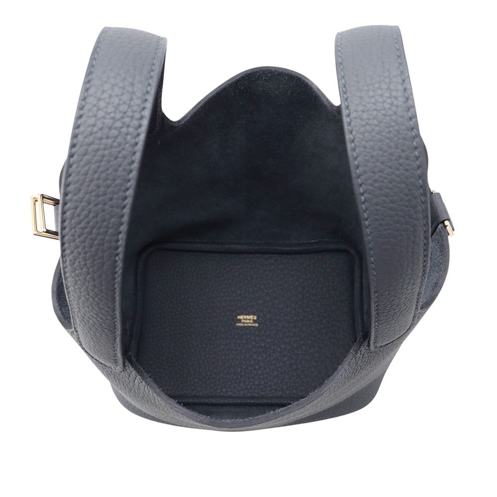 Hermes Handbag Picotin Lock PM Grimisty Champagne Gold Taurillon Clemence — view 5