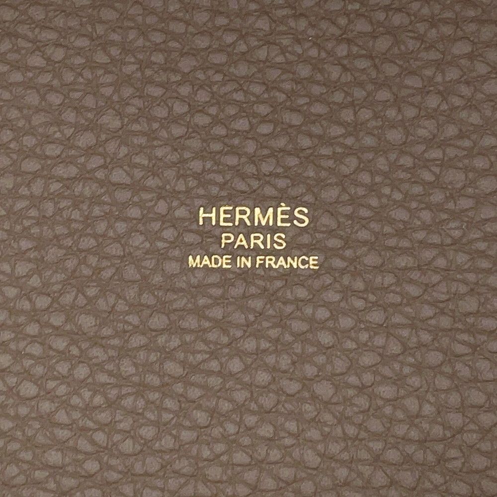 Hermes Handbag Picotin Lock PM Etoupe Gold Taurillon Clemence — view 6