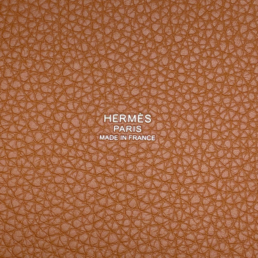 Hermes Handbag Picotin Lock PM Gold Silver Taurillon Clemence Tote — view 6