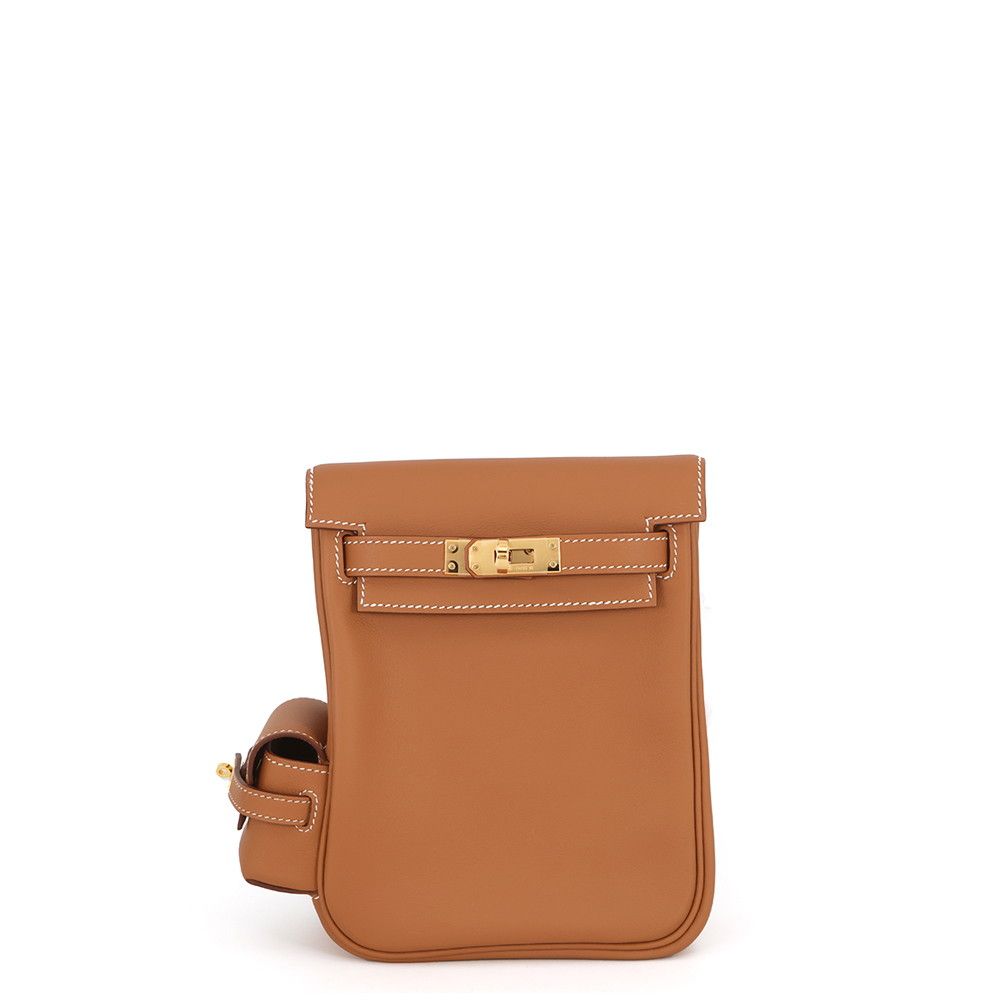 Hermes Backpack Kelly Jump Gold Swift