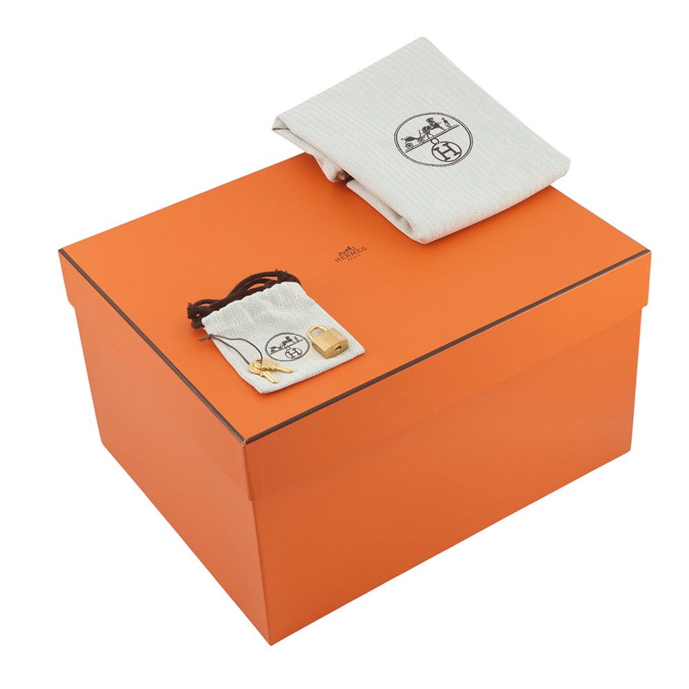 Hermes Handbag Picotin Lock MM Etoupe Gold Taurillon Clemence Tote — view 7