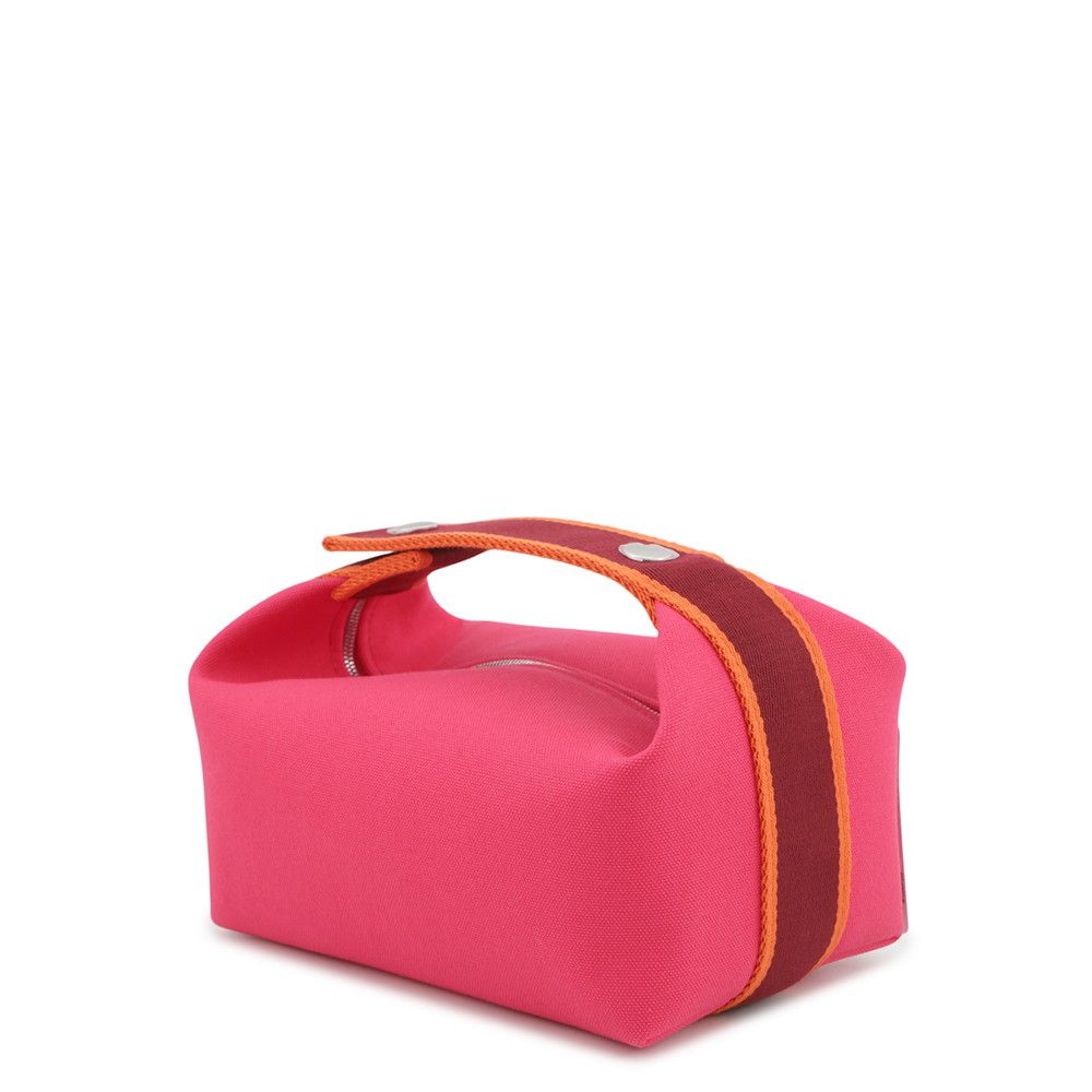 Hermes Pouch Bride-a-Brac PM Hibiscus Silver Canvas Case — view 2