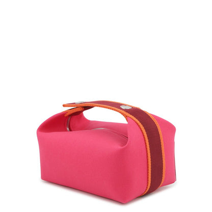 Hermes Pouch Bride-a-Brac PM Hibiscus Silver Canvas Case — view 2
