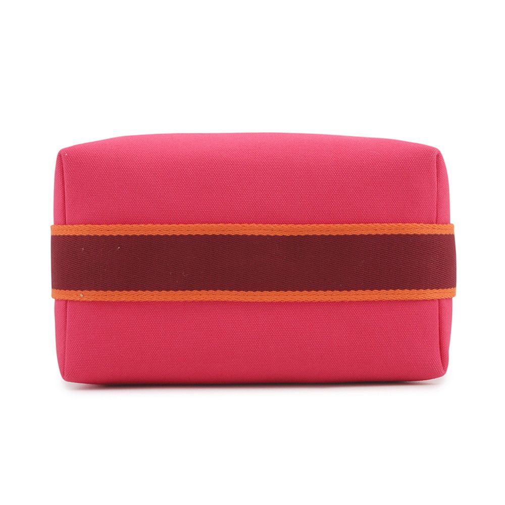 Hermes Pouch Bride-a-Brac PM Hibiscus Silver Canvas Case — view 3