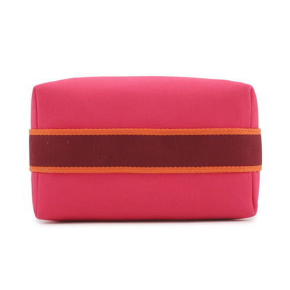 Hermes Pouch Bride-a-Brac PM Hibiscus Silver Canvas Case — view 3