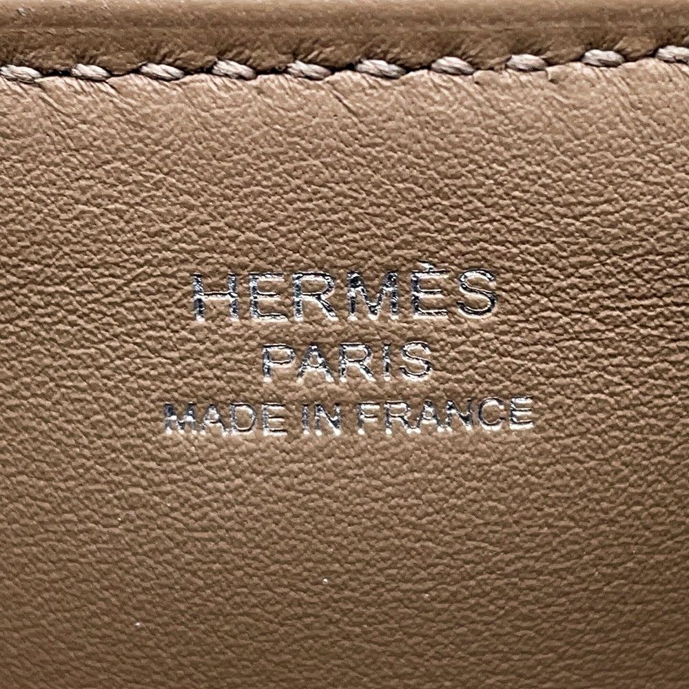 Hermes Lindy Mini Etoupe Grizzly Silver Swift 2-Way Shoulder Bag — view 6