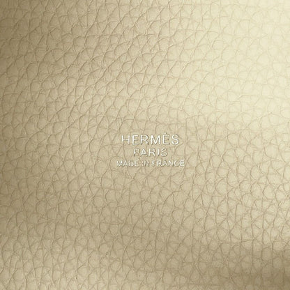Hermes Handbag Picotin Lock PM Cles Silver Taurillon Clemence — view 9