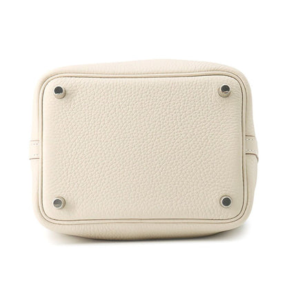 Hermes Handbag Picotin Lock PM Cles Silver Taurillon Clemence — view 3