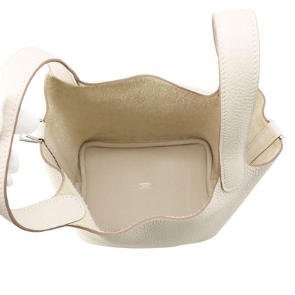 Hermes Handbag Picotin Lock PM Cles Silver Taurillon Clemence — view 5