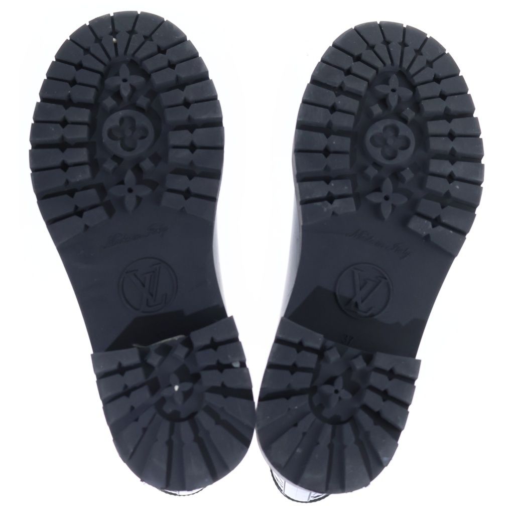 Louis Vuitton Drops Flat Half Boots Monogram Rain Black — view 5