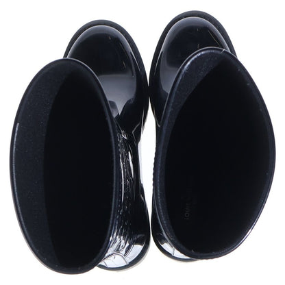 Louis Vuitton Drops Flat Half Boots Monogram Rain Black — view 4