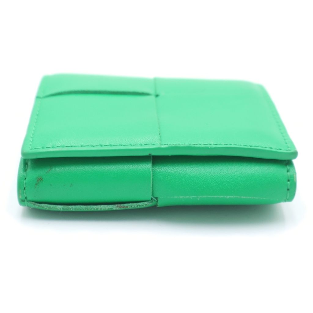 Bottega Veneta Intrecciato Coin Case Bifold Wallet Green — view 5