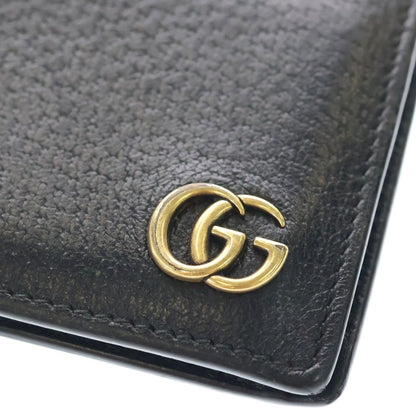 Gucci GG Marmont Leather Compact Wallet Bifold Black — view 5