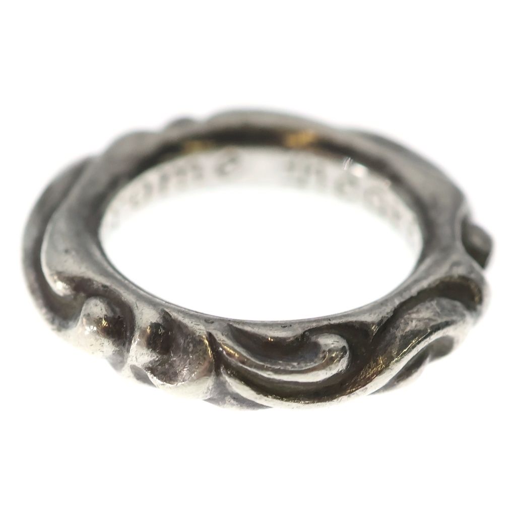Chrome Hearts Scrl Band Scroll Ring Silver