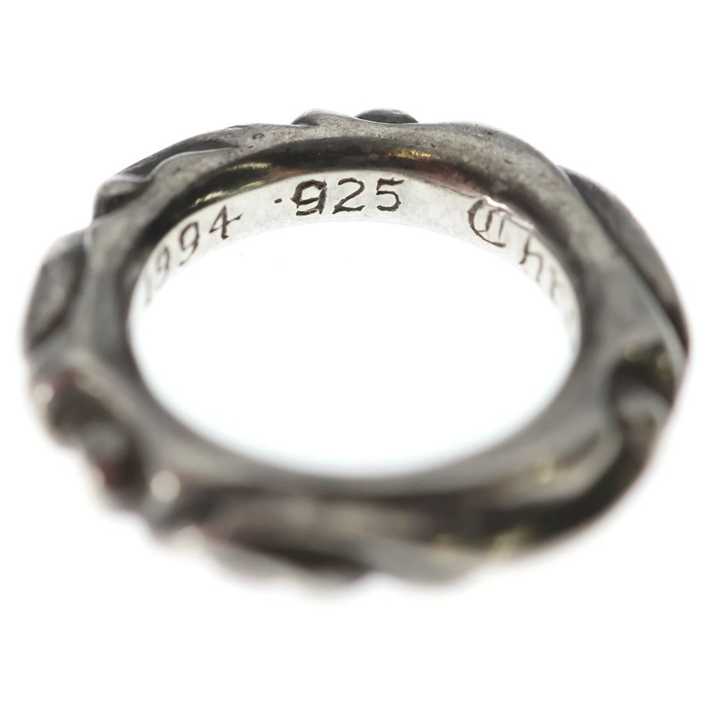 Chrome Hearts Scrl Band Scroll Ring Silver — view 6