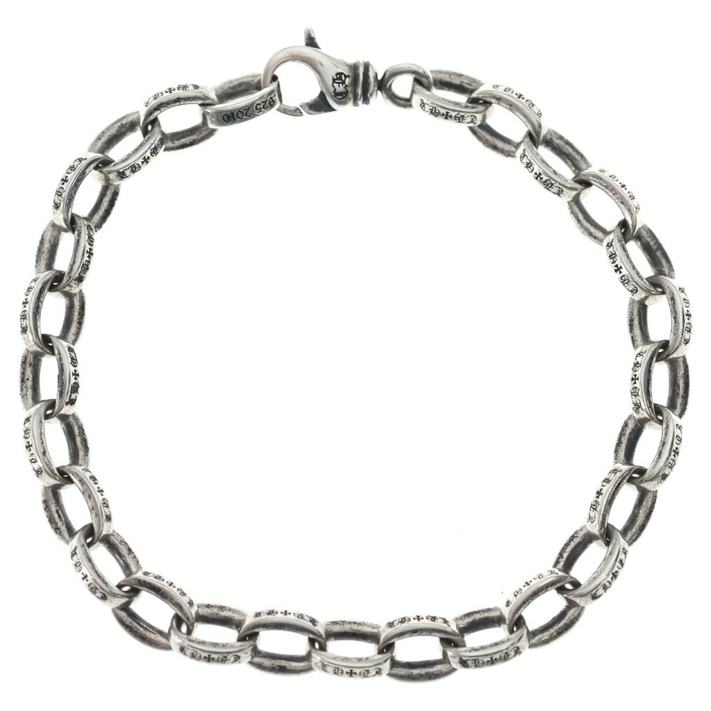 Chrome Hearts Large Paper Chn Large Chain Bracelet Silver