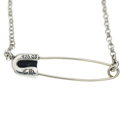 Chrome Hearts Safety Pin Roll Chain Silver Necklace — view 5