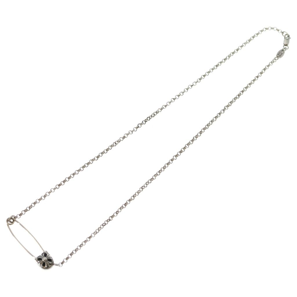 Chrome Hearts Safety Pin Roll Chain Silver Necklace — view 2