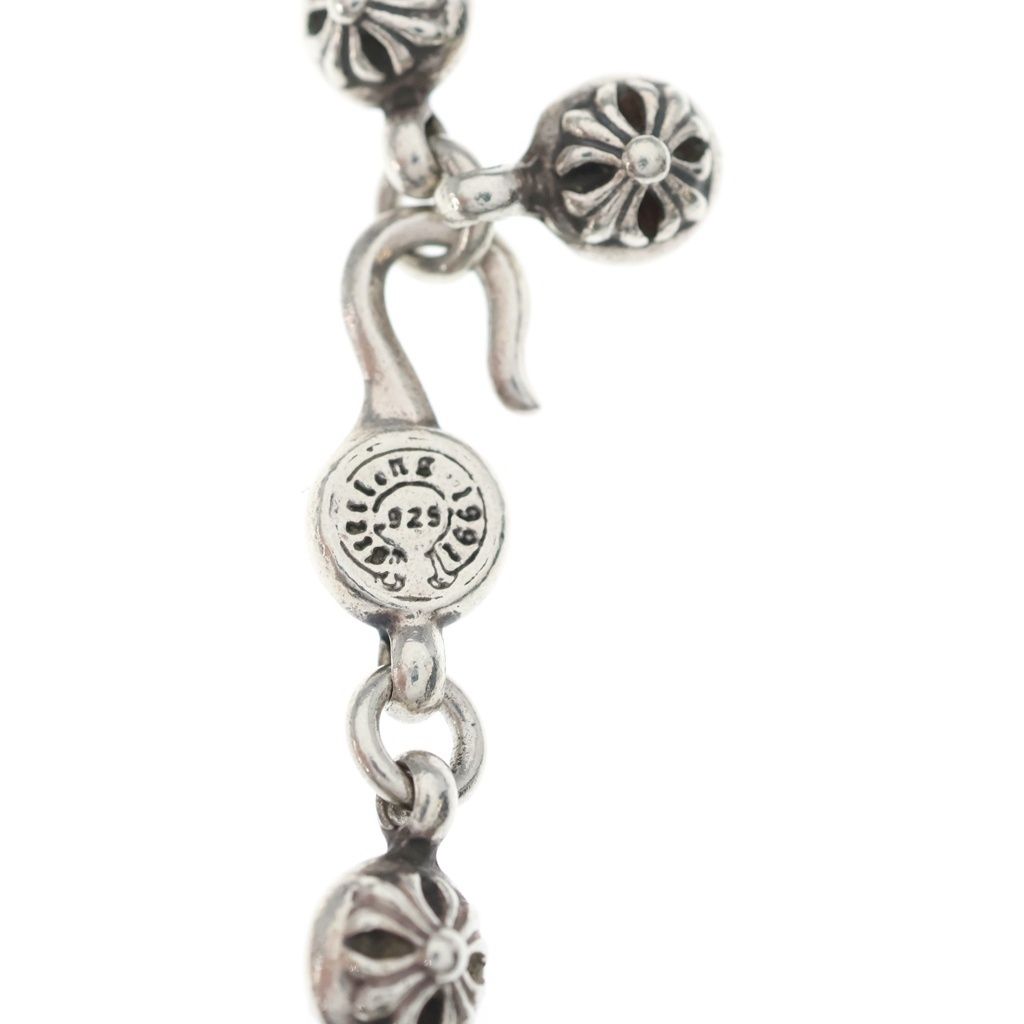 Chrome Hearts 1 Crsbl Chn Sml BS Fluer Cross Ball Chain BS CH Necklace Silver — view 5