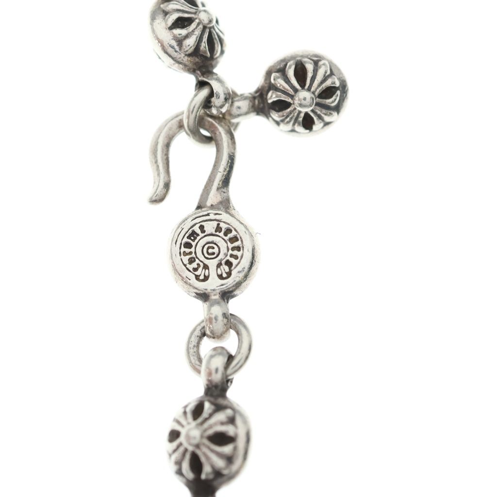 Chrome Hearts 1 Crsbl Chn Sml BS Fluer Cross Ball Chain BS CH Necklace Silver — view 4