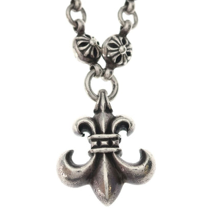 Chrome Hearts 1 Crsbl Chn Sml BS Fluer Cross Ball Chain BS CH Necklace Silver — view 3