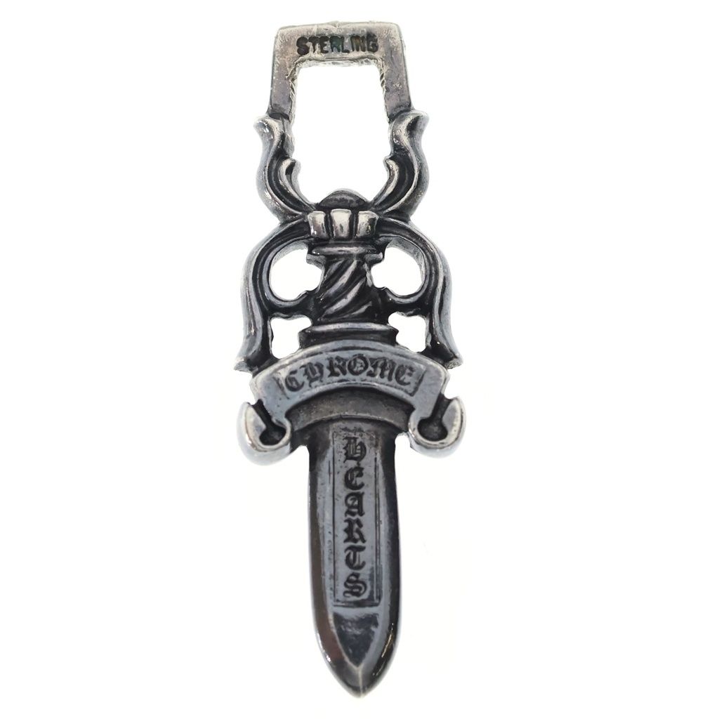 Chrome Hearts 10 Dagger Pendant Top Silver