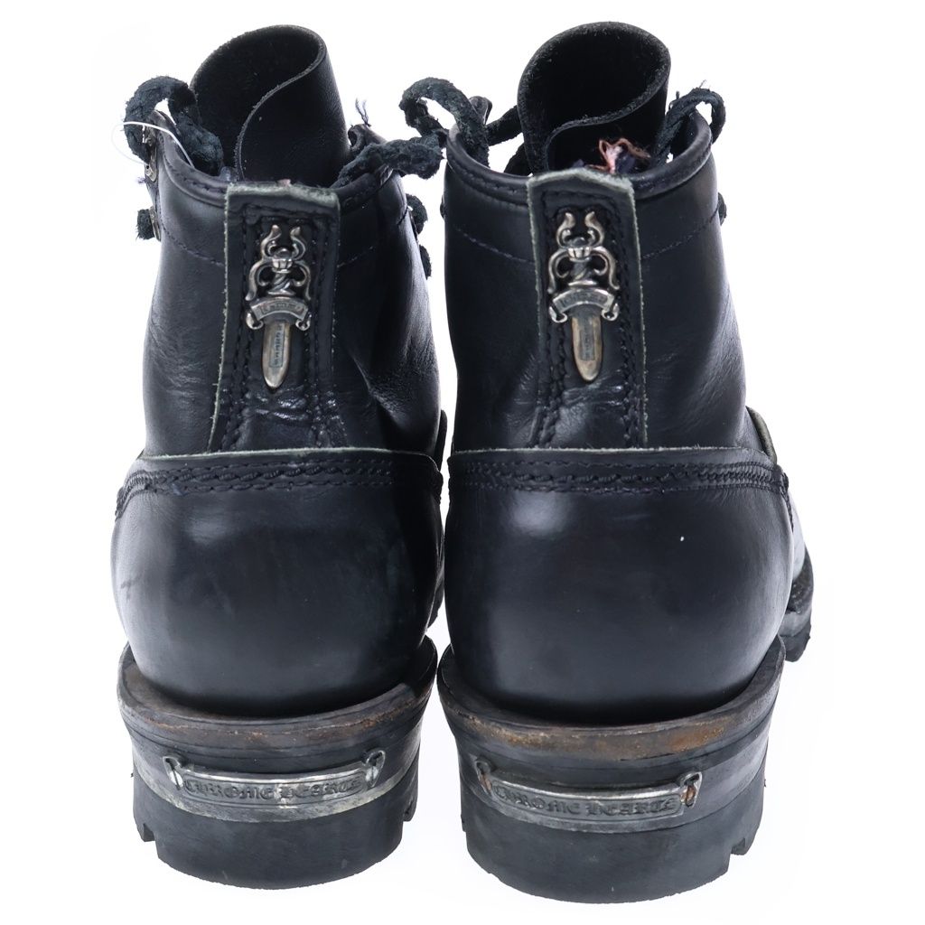 Chrome Hearts Wesco Highliner Leather Bra Dress Up Boots Black 10 — view 3