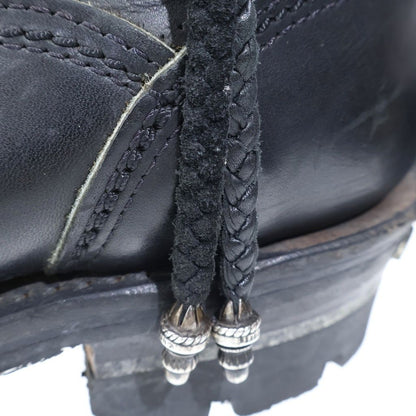 Chrome Hearts Wesco Highliner Leather Bra Dress Up Boots Black 10 — view 7