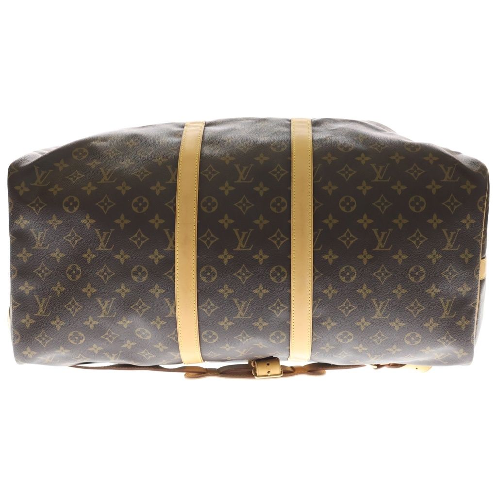 Louis Vuitton Monogram Keepall Bandouliere 50 Boston Bag Brown Leather — view 5
